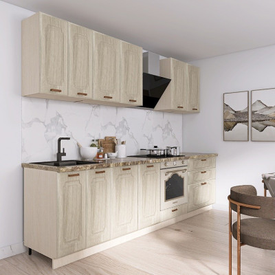 Кухня МДФ Акация Европейская 2600мм