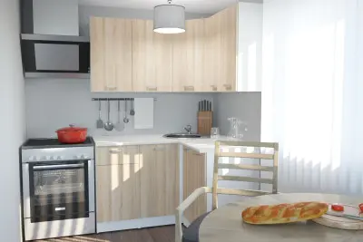 Кухонный гарнитур "Дачный" 1400*1200 мм