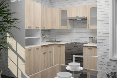 Кухонный гарнитур "Дачный" 1800*2000 мм